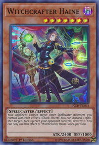 Witchcrafter Haine - The Infinity Chasers (INCH) #INCH-EN018 - Super Rare YuGiOh Trading Card