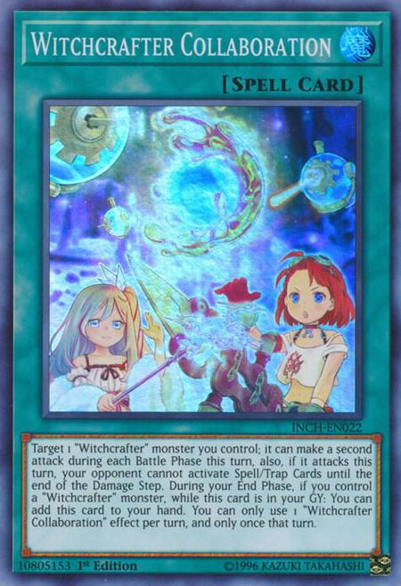 Witchcrafter Collaboration - The Infinity Chasers YuGiOh trading card