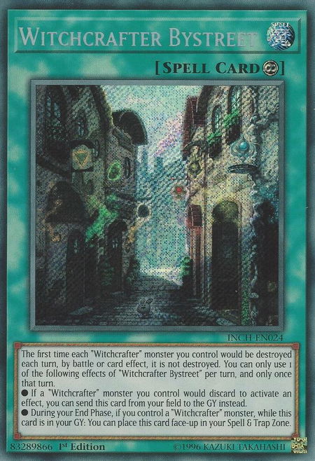 Witchcrafter Bystreet - The Infinity Chasers YuGiOh trading card