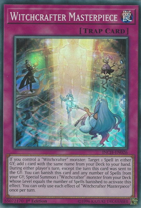 Witchcrafter Masterpiece - The Infinity Chasers YuGiOh trading card