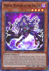 Medusa, Watcher of the Evil Eye - The Infinity Chasers (INCH) #INCH-EN028 - Super Rare YuGiOh Trading Card