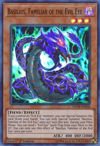 Basilius, Familiar of the Evil Eye - The Infinity Chasers (INCH) #INCH-EN030 - Super Rare YuGiOh Trading Card