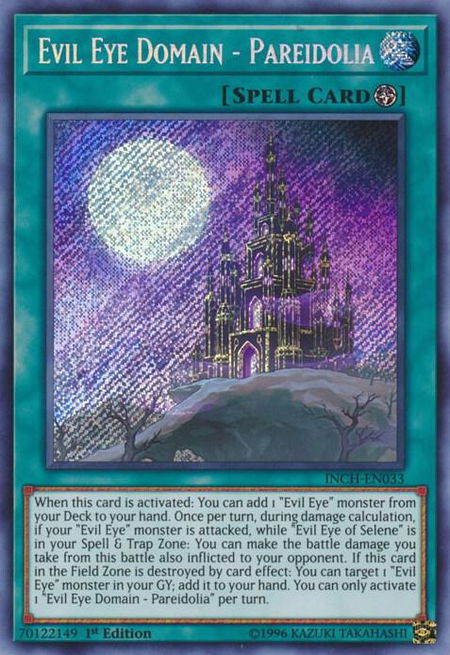 Evil Eye Domain - Pareidolia - The Infinity Chasers YuGiOh trading card