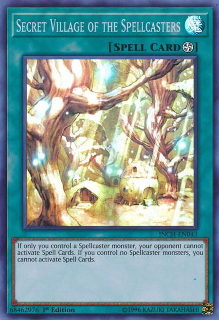 Secret Village of the Spellcasters - The Infinity Chasers YuGiOh trading card