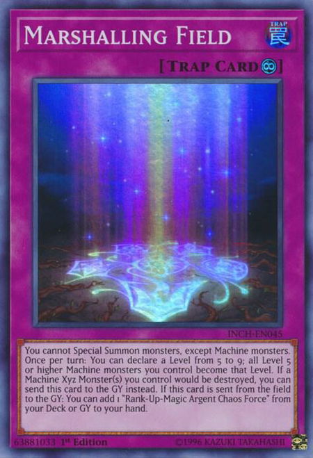 Marshalling Field - The Infinity Chasers YuGiOh trading card