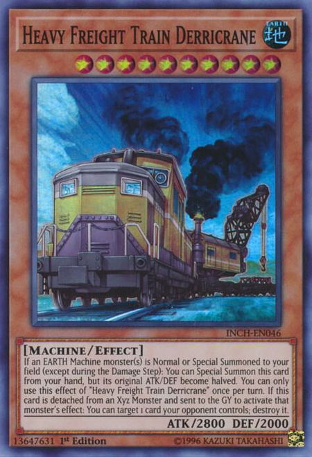 Heavy Freight Train Derricrane - The Infinity Chasers YuGiOh trading card