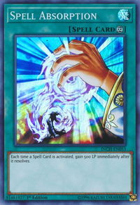 Spell Absorption - The Infinity Chasers (INCH) #INCH-EN053 - Super Rare YuGiOh Trading Card
