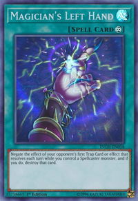 Magician's Left Hand - The Infinity Chasers (INCH) #INCH-EN058 - Super Rare YuGiOh Trading Card