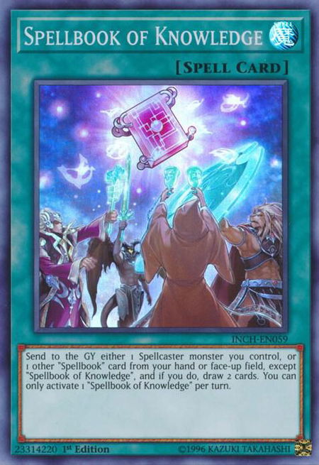 Spellbook of Knowledge - The Infinity Chasers YuGiOh trading card