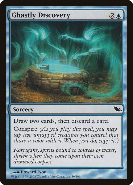 Ghastly Discovery - Shadowmoor Magic: The Gathering trading card