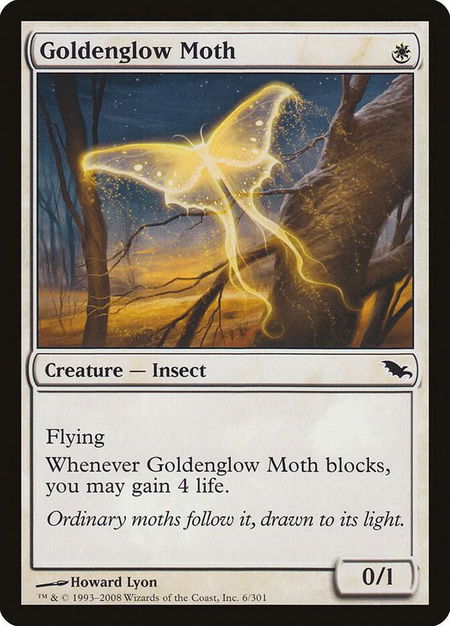 Goldenglow Moth - Shadowmoor Magic: The Gathering trading card