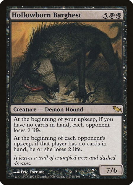 Hollowborn Barghest - Shadowmoor Magic: The Gathering trading card