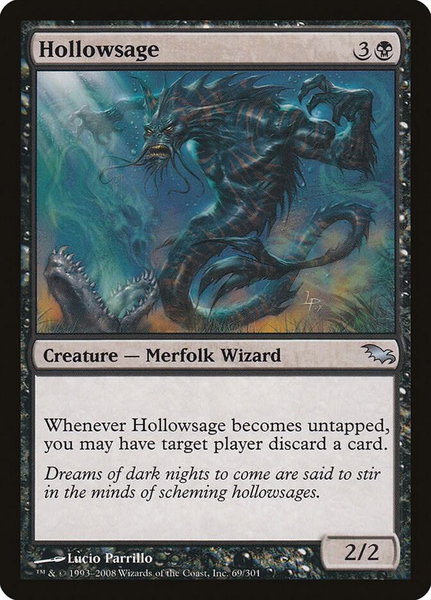 Hollowsage - Shadowmoor Magic: The Gathering trading card