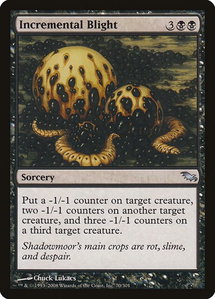 Incremental Blight - Shadowmoor (SHM) #70 - Uncommon Magic: The Gathering Trading Card
