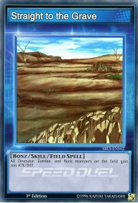 Straight to the Grave - Speed Duel: Arena of Lost Souls (SBLS) #SBLS-ENS02 - Super Rare YuGiOh Trading Card