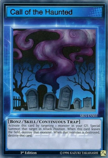 Call of the Haunted (Skill Card) - Speed Duel: Arena of Lost Souls YuGiOh trading card