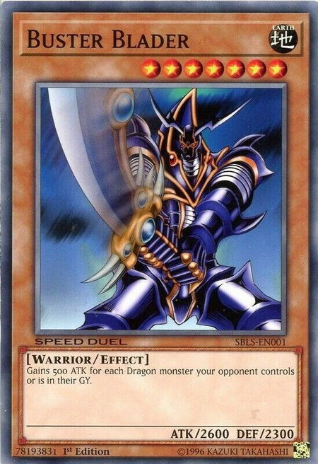 Buster Blader - Speed Duel: Arena of Lost Souls YuGiOh trading card