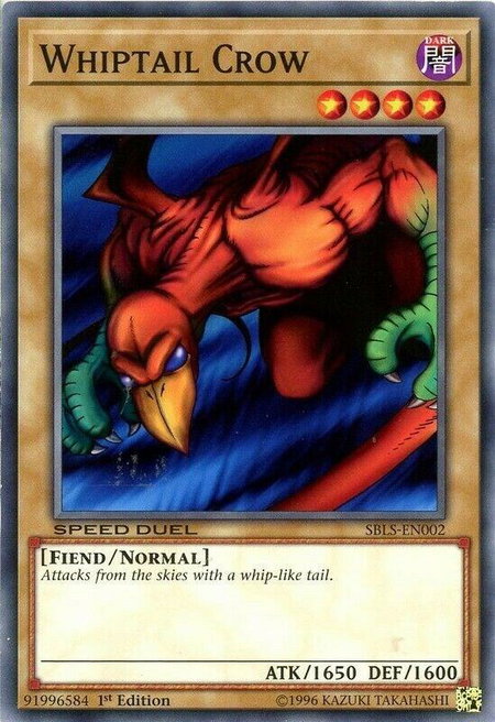 Whiptail Crow - Speed Duel: Arena of Lost Souls YuGiOh trading card
