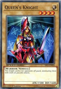 Queen's Knight - Speed Duel: Arena of Lost Souls (SBLS) #SBLS-EN004 - Common / Short Print YuGiOh Trading Card