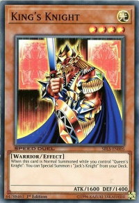 King's Knight - Speed Duel: Arena of Lost Souls (SBLS) #SBLS-EN005 - Super Rare YuGiOh Trading Card