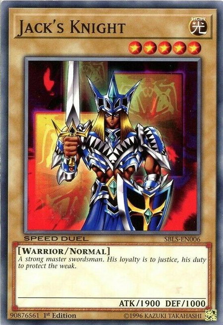 Jack's Knight - Speed Duel: Arena of Lost Souls YuGiOh trading card
