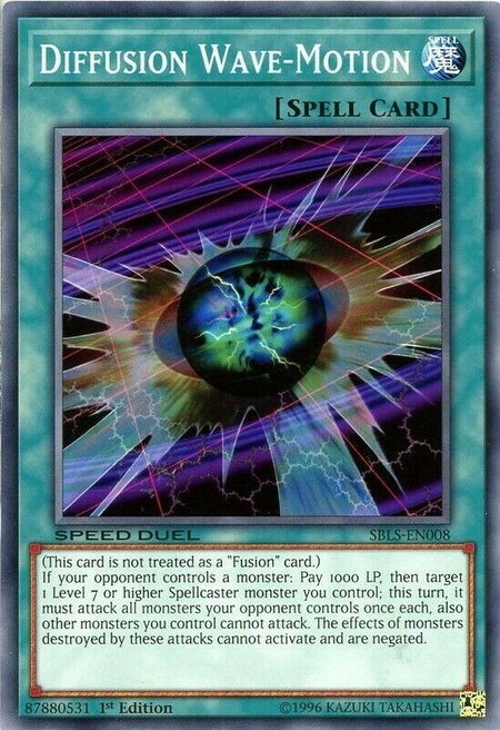 Diffusion Wave-Motion - Speed Duel: Arena of Lost Souls YuGiOh trading card