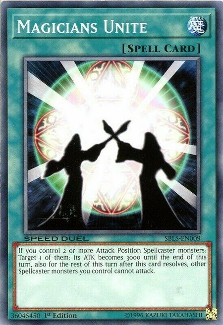 Magicians Unite - Speed Duel: Arena of Lost Souls YuGiOh trading card