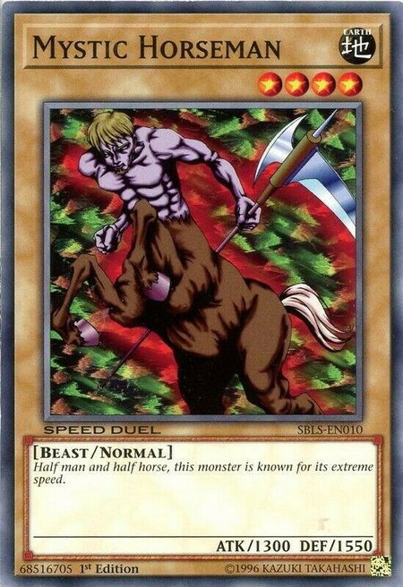 Mystic Horseman - Speed Duel: Arena of Lost Souls YuGiOh trading card
