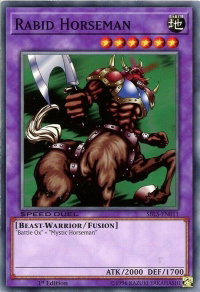 Rabid Horseman - Speed Duel: Arena of Lost Souls (SBLS) #SBLS-EN011 - Common / Short Print YuGiOh Trading Card