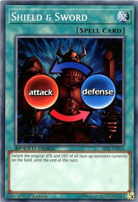 Shield & Sword - Speed Duel: Arena of Lost Souls YuGiOh trading card
