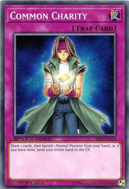Common Charity - Speed Duel: Arena of Lost Souls YuGiOh trading card