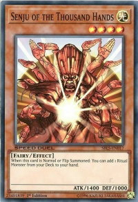 Senju of the Thousand Hands - Speed Duel: Arena of Lost Souls (SBLS) #SBLS-EN017 - Super Rare YuGiOh Trading Card