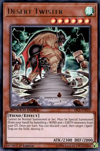 Desert Twister - Speed Duel: Arena of Lost Souls YuGiOh trading card