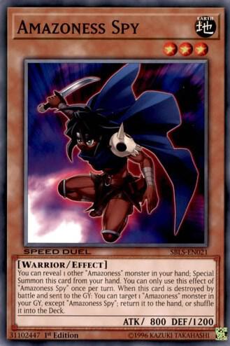 Amazoness Spy - Speed Duel: Arena of Lost Souls YuGiOh trading card