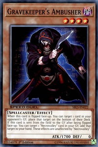 Gravekeeper's Ambusher - Speed Duel: Arena of Lost Souls (SBLS) #SBLS-EN022 - Common / Short Print YuGiOh Trading Card