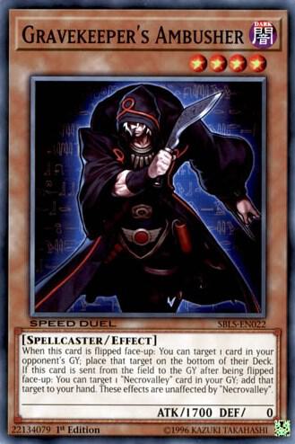 Gravekeeper's Ambusher - Speed Duel: Arena of Lost Souls YuGiOh trading card