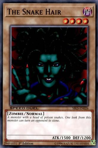 The Snake Hair - Speed Duel: Arena of Lost Souls YuGiOh trading card