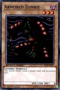 Armored Zombie - Speed Duel: Arena of Lost Souls (SBLS) #SBLS-EN027 - Common / Short Print YuGiOh Trading Card