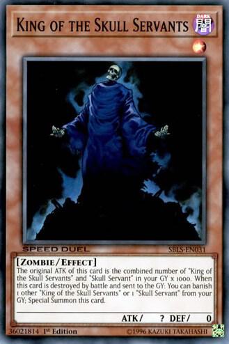 King of the Skull Servants - Speed Duel: Arena of Lost Souls YuGiOh trading card