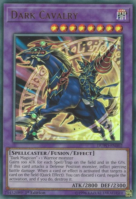 Dark Cavalry - Duel Power YuGiOh trading card