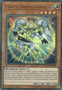 Utopic Onomatopoeia - Duel Power (DUPO) #DUPO-EN009 - Ultra Rare YuGiOh Trading Card