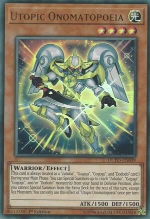 Utopic Onomatopoeia - Duel Power YuGiOh trading card