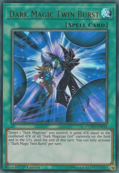 Dark Magic Twin Burst - Duel Power YuGiOh trading card