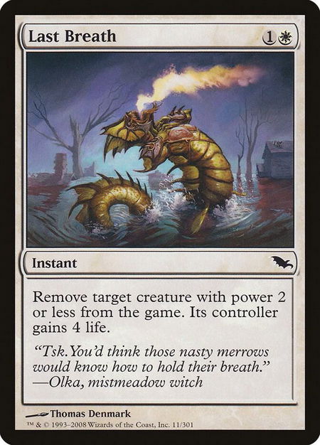 Last Breath - Shadowmoor Magic: The Gathering trading card