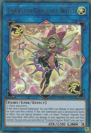 Trickstar Foxglove Witch - Duel Power YuGiOh trading card