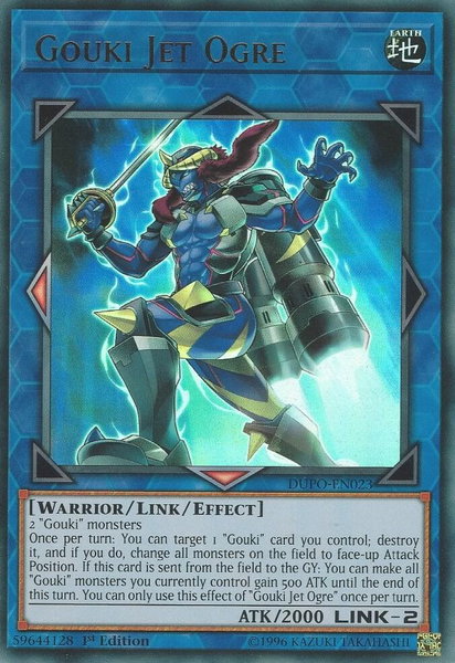 Gouki Jet Ogre trading card from Duel Power Gouki Jet Ogre - Duel Power YuGiOh trading card