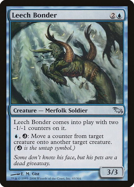 Leech Bonder - Shadowmoor Magic: The Gathering trading card