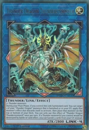 Thunder Dragon Thunderstormech - Duel Power YuGiOh trading card