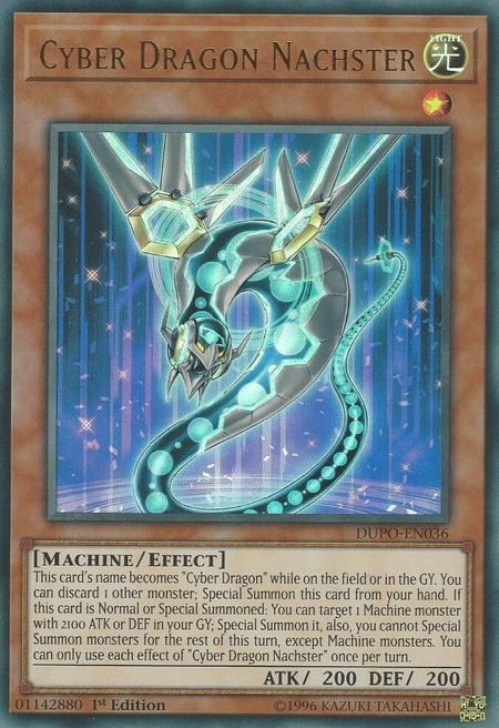 Cyber Dragon Nachster - Duel Power YuGiOh trading card