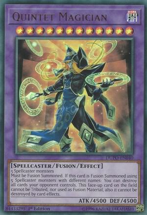 Quintet Magician trading card from Duel Power Quintet Magician - Duel Power YuGiOh trading card
